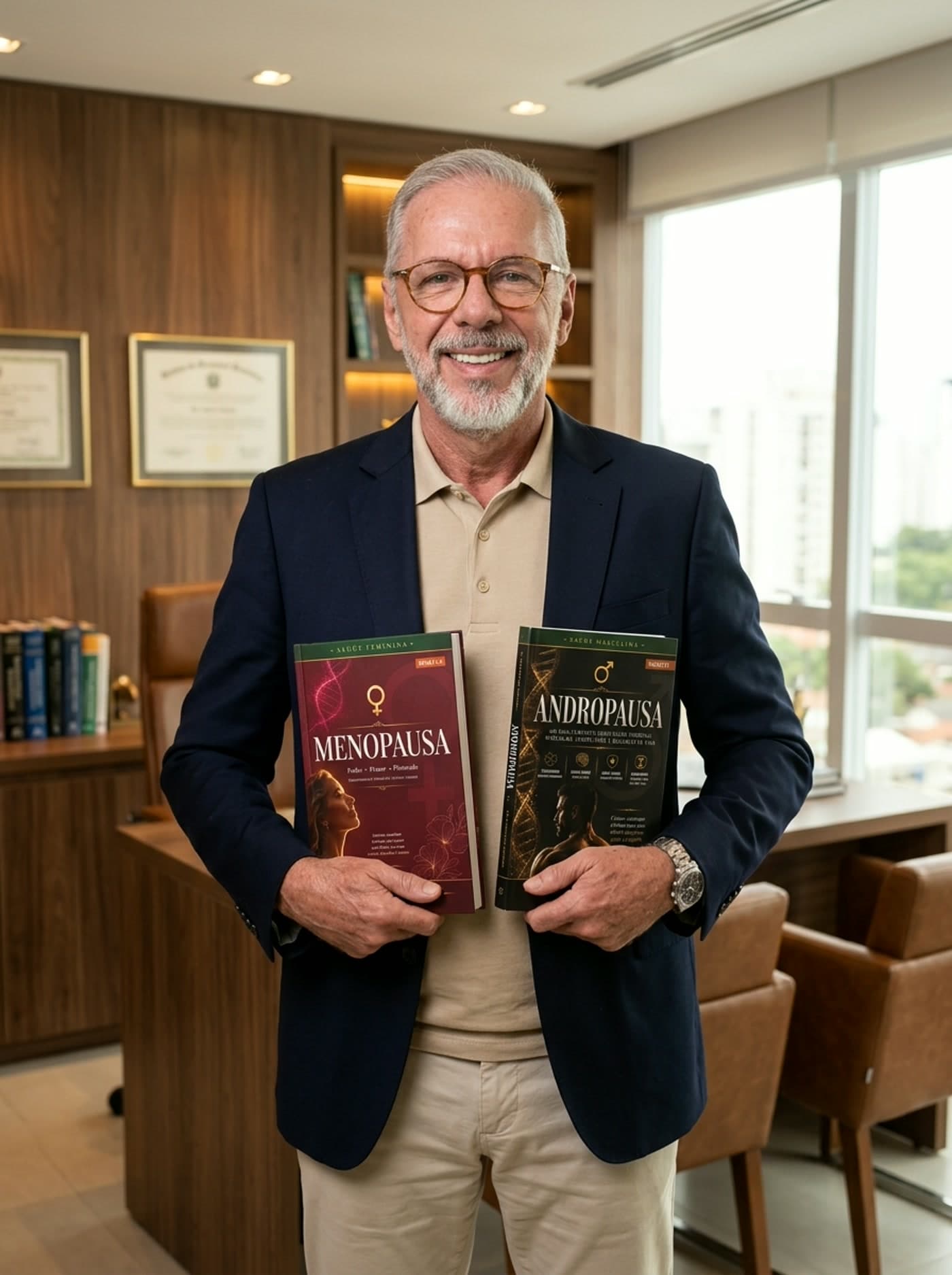 Dr. Wanderley Amorim, CRM-SP 50853, no consultório